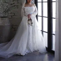 لباس عروس ۲ دامنه مزون دوز