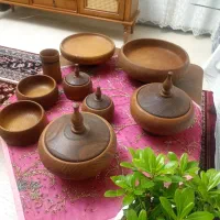 ست پذیرایی چوبی(سنجد و توت)|صنایع دستی و سایر لوازم تزئینی|زنجان, |دیوار
