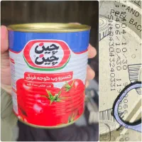 رب گوجه چین چین  تبرک رب شیشه ای رب ارزان قوطی