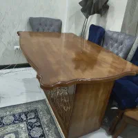 میز ناهارخوری 6 نفره منبت‌کاری کشودار