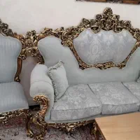 مبلمان وراحتی7نفره طرح سلطنتی شیک ولاکچری