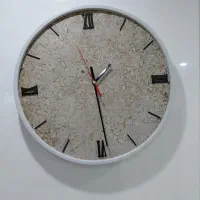 ساعت تمام چوب آرام گرد