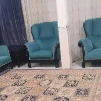 مبلمان ۷ نفره محکم و سالم نشیمنها بدون تو رفتگی|مبلمان خانگی و میز عسلی|قدس, شهر‌قدس|دیوار