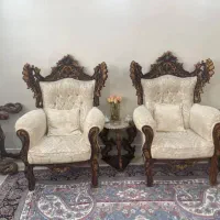 فروش فوری سرویس مبل سلطنتی ۷ نفره (بسیار تمیز)