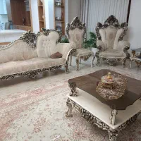 فروش مبل سلطنتی ۱۲ نفره همراه میز عسلی|مبلمان خانگی و میز عسلی|بابل, |دیوار