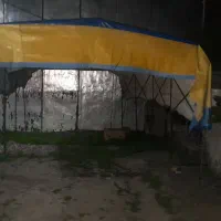 پارکینگ تاشو با چادر برزنت برای خودرو