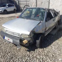 پراید تصادفی مدل ۸۸ تک سوز