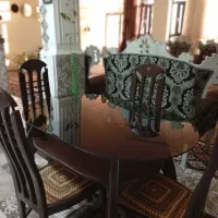 میز نهار خوری چهار نفره در حد نو|میز و صندلی غذاخوری|ایوان, |دیوار