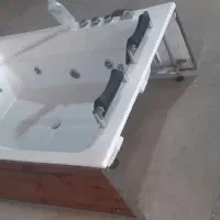 وان جکوزی دونفره۱۸۰×۱۲۰ فول اپشن زوار استیل۳۰۴|لوازم حمام|قم, چهل درخت‎|دیوار
