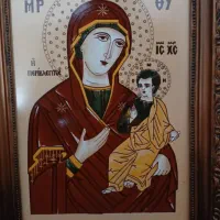 تابلو چینی مسیح ومریم مقدس