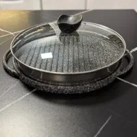 تابه گریل چدن نالینو با درب پیرکس سایز ۳۰