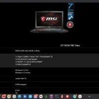 لپ تاپ غول MSI  تاپ ادیشن / گیمینگ|رایانه همراه|یزد, |دیوار