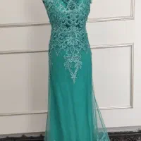 لباس مجلسی بسیار پرکار و مروارید دوزی شده|لباس|لنجان, |دیوار