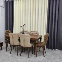 میز ناهار خوری 6 نفره چوب راش شرکتی