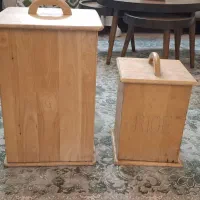 دو عدد سطل چوبی برند باهاما