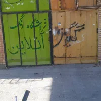 درب مغازه اهنی تمیز ودرجه یک|مصالح و تجهیزات ساختمان|اهواز, پدافند|دیوار