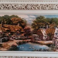 تابلو فرش طبیعت  ماشینی ابعاد130عرض 80طول