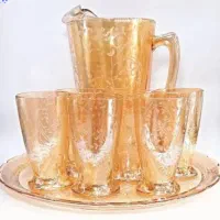 سرویس پارچ و لیوان زنگاری