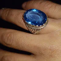 انگشتر نقره توپاز