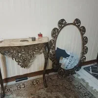 کنسول. آینه مدل برنجی