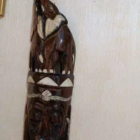 مجسمه چوبی|مجسمه، تندیس، ماکت|گلبهار, شهر جدید گلبهار|دیوار