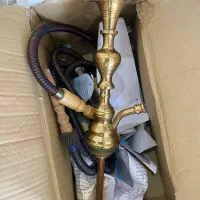 قلیان برنزی با نی مسی نو