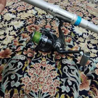 چوب و چرخ ماهیگیری قوی|ماهیگیری|قم, زاویه|دیوار