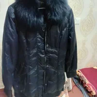 کاپشن ضد اب خارجی خزدارسرمه ای سایز۳۸|لباس|تهران, امام زاده عبدالله|دیوار