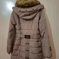 کاپشن قهوهای با یقه خزدار|لباس|تبریز, |دیوار