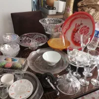 میوه خوری شیرینی خوری گیلاس وخرده ریزه منزل