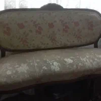 مبل دسته دار ۷ نفره چوب گردو سالم و تمیز|مبلمان خانگی و میز عسلی|تنکابن, |دیوار