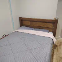 تخت دونفره کامل و تمام چوب