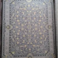 فرش نو طوسی طلایی