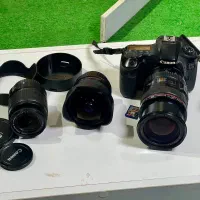 دوربین کانن 60D به همراه ۳ لنز|دوربین عکاسی و فیلم‌برداری|شیراز, شهرک والفجر|دیوار