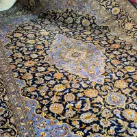 فرش دستباف ۹ متری سرمه ای کاشان دستبافت|فرش|تهران, مولوی|دیوار