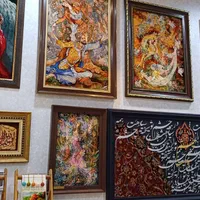 نخ و نقشه تابلوفرش|تابلو فرش|مشهد, کوه سنگی|دیوار