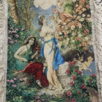 تابلو فرش ابریشم و پشم دستباف|تابلو فرش|کرمان, |دیوار