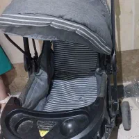 کالسگه دلیجان بهمراه کاور ژله ای و روروئک|اسباب و اثاث بچه|کرج, باغستان|دیوار