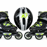 اسکیت Rollerblade اصل + کلاه، بسیار تمیز
