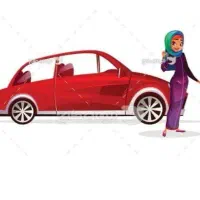 همکاری با راننده خانوم با ماشین