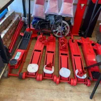 لوازم کامل مکانیکی جک سوسماری پمپ باد پرس دستی برق