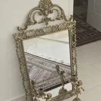 آینه و شمعدان برنز