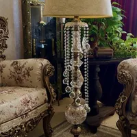 آباژور کریستال با آویز سنگ الماسی
