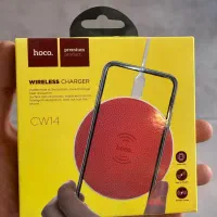 شارژر وایرلس برند hoco(آکبند)همراه  دو عدد رایگان