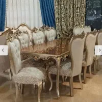 میزناهارخوری شیشه دار ۸نفره مدل افسون