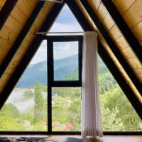 رزرو کلبه سوئیسی لاکچری چوبی جکوزی ویو جنگلی|اجارهٔ کوتاهمدت ویلا و باغ|رامسر, |دیوار