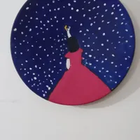 دیوار کوب و نقاشی روی سفال