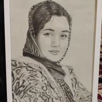 نقاشی و طراحی چهره سیاه قلم|تابلو، نقاشی، عکس|مشهد, خواجه ربیع|دیوار