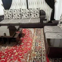 مبل ۹ نفره دسته میزدار با میز گوشه و میز عسلی|مبلمان خانگی و میز عسلی|نوشهر, |دیوار