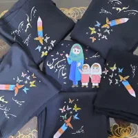 نقاشی روی مقنعه